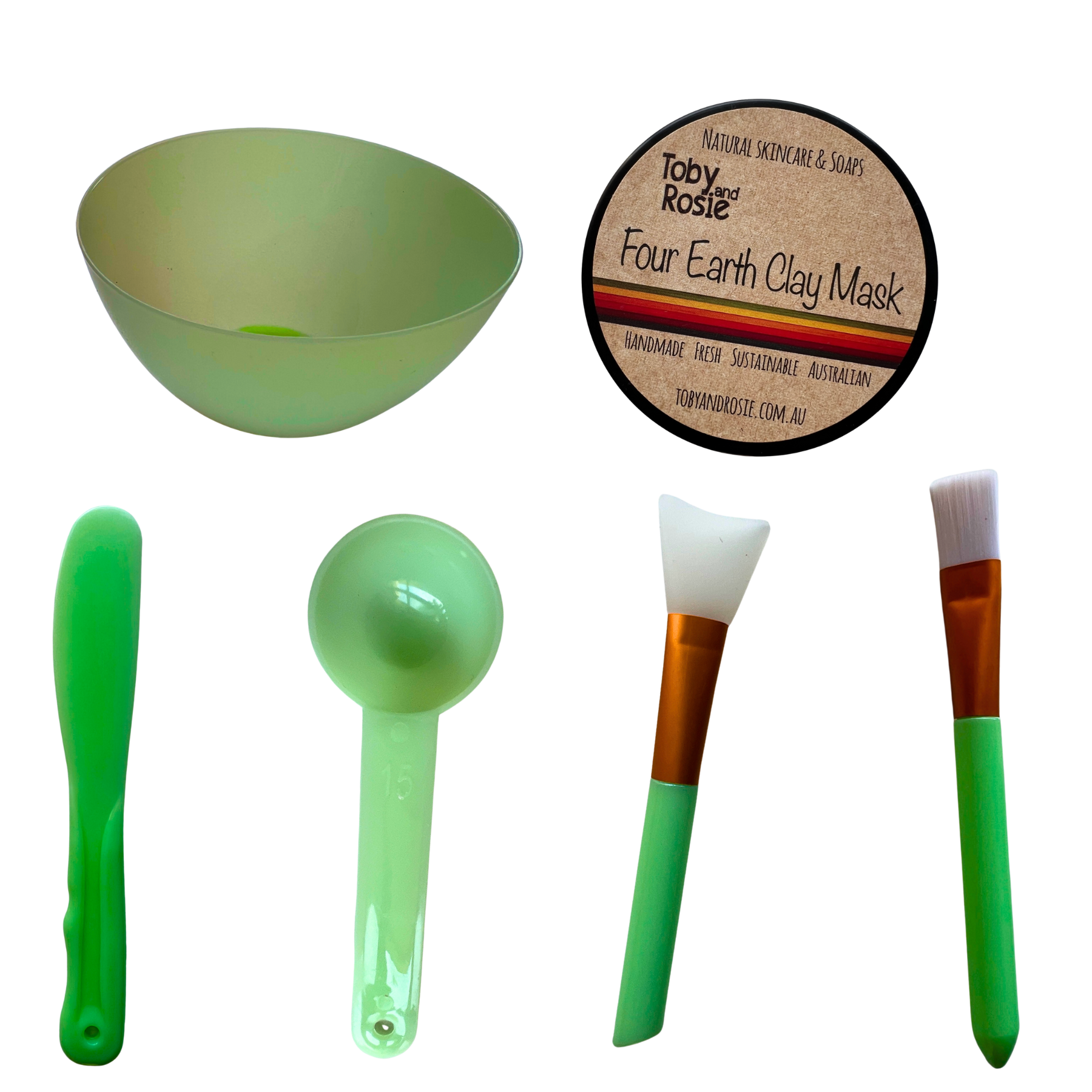 Revitalize & Refresh Bundle: Clay Mask & Essential Face Mask Tools